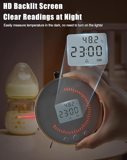 Digital Kitchen Timer with Infrared Thermometer, Large LED Display Magnetic Countdown Count-Up Timer for Classroom Cooking Baking Studying Teaching