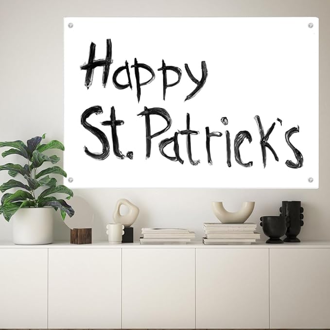 Glass Dry Erase White Board for Wall,Glass Whiteboard, 33" x 46" Large Glassboard for Home Kitchen, Office, Frameless, Brilliance (BB-WH-84117)