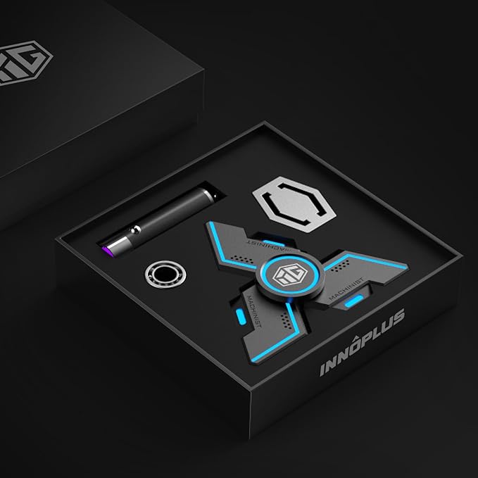 Fidget Spinners, INNÔPLUS Fidget Spinners for Adult, Fidget Toys, Fidgets for Teens,Metal Fidget Spinner with Luminous Light Stress Relief, Spinner Absorb Light Then Release in Dark