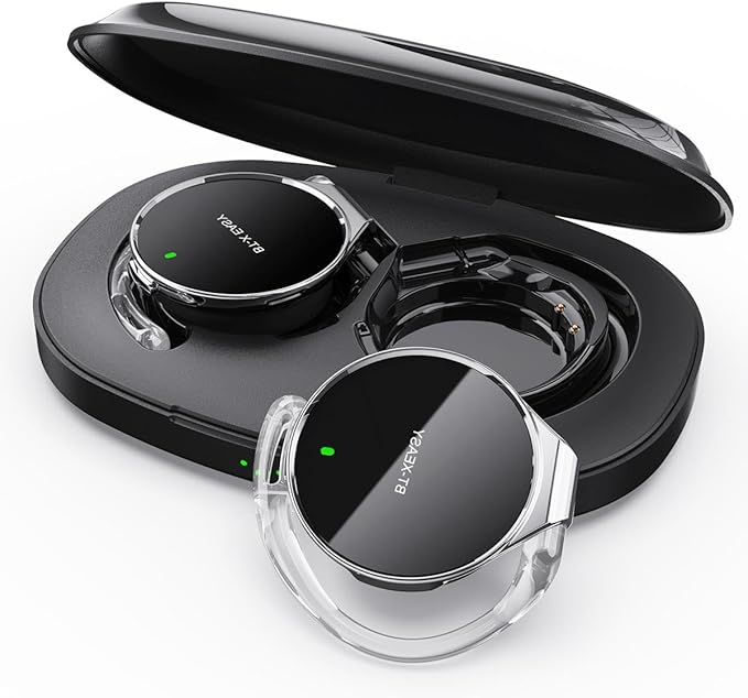 Open Ear Headphones Bluetooth 5.4, Sport On Ear Headphones Wireless, Water-Drop Shaped Noise Cancelling Clip On Headset Bluetooth with Long Battery Life, Comfort Fit 4 Microphones Earphones