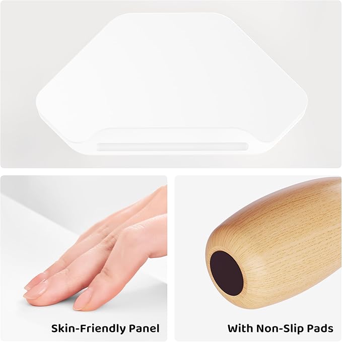 Monitor Stand Riser,2 Tier Corner Wood Monitor Stand Sturdy Computer Stand Multi-Purpose Desktop Storage Stand for Laptop,PC,iMac,Printer,Computer,White