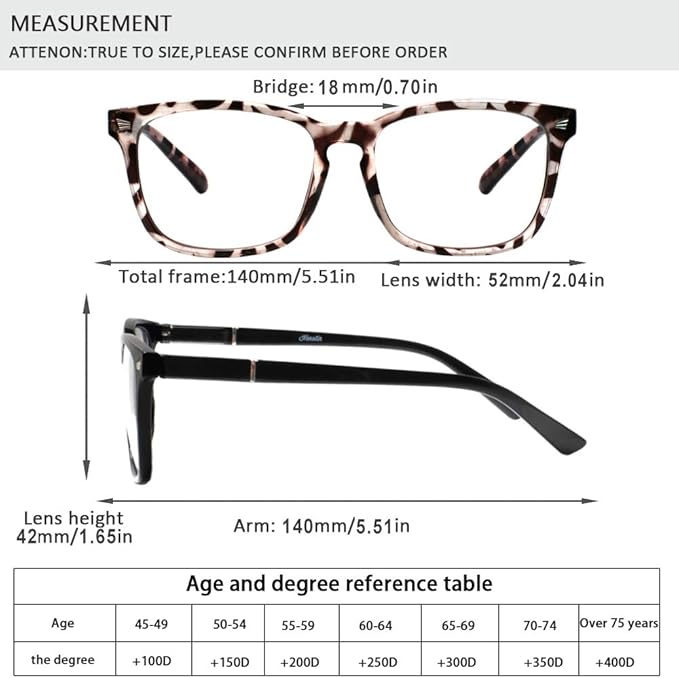 Henotin 4-Pack Blue Light Blocking Reading Glasses Women Men,Spring Hinge Computer Readers,Anti UV Ray Square Nerd Eyeglasses (Mixed Color, 2.50, Diopters)