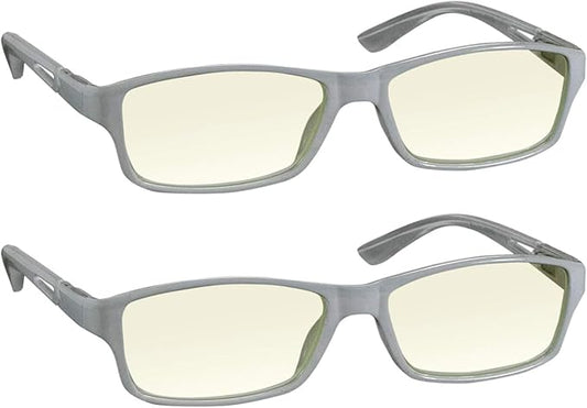 TruVision Readers Blue Light Blocking Reading Glasses 9604HP with Comfort Spring Hinges for Men and Women