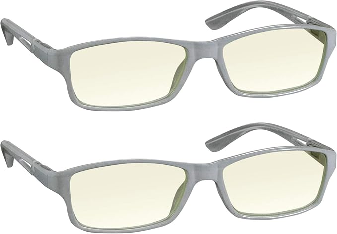 TruVision Readers Blue Light Blocking Reading Glasses 9604HP with Comfort Spring Hinges for Men and Women