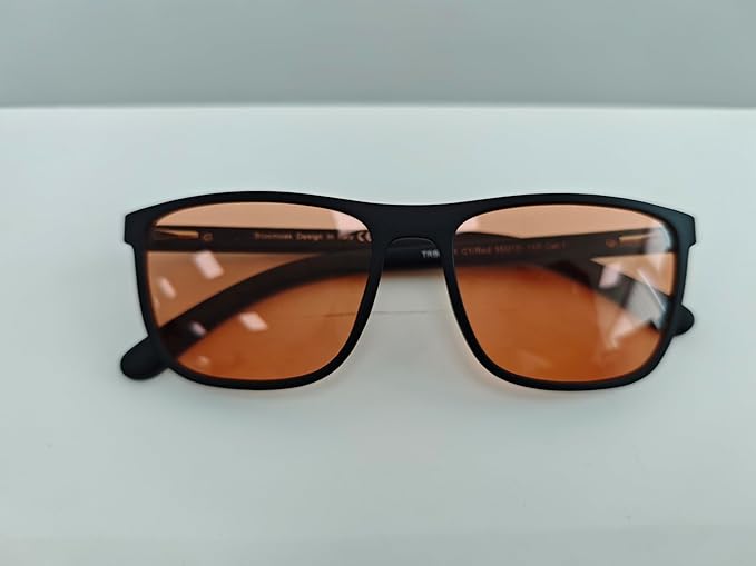 Bloomoak Rose Tinted Migraine Relief Glasses, FL- Flex Pink Light Sensitivity Glasses for Fluorescent LED Glare, Photophobia, Eye Strain