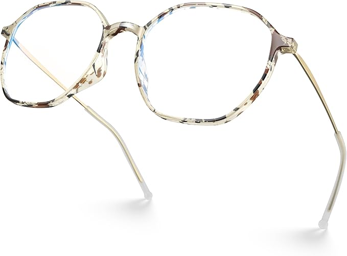 VISOONE Lightweight TR90 Blue Light Blocking Glasses Frame with Anti Glare Eye Protection for Women and Men RANE