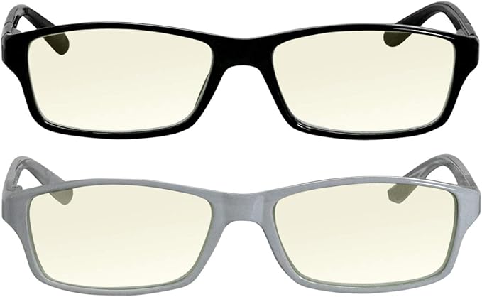 TruVision Readers Blue Light Blocking Reading Glasses 9604HP with Comfort Spring Hinges for Men and Women