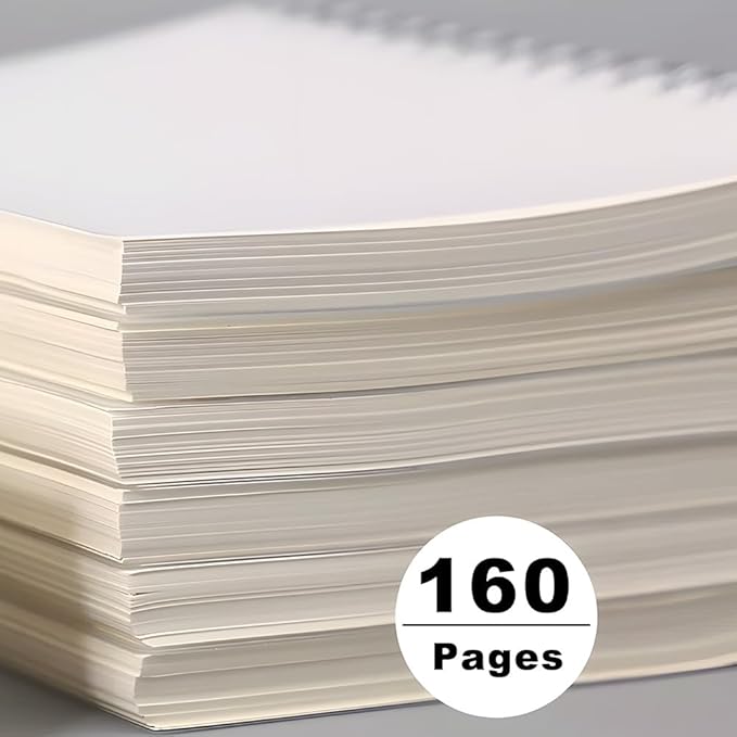 Bullet Journal Dotted Spiral Notebooks with 120 GSM Thick Paper, Elastic Band and Waterproof Cover, Total 480 Pages, 5.7''×8.3'' Medium Size Dot Paper Note Book for Work School (3 Pack, A5)