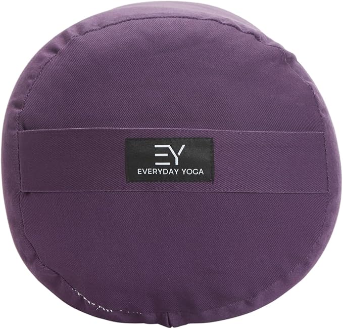 Everyday Yoga Premium Bolster, Meditation Pillow, Super Soft & Lightweight with Carry Handle - Firm Support for Restorative Yoga, Multi-color