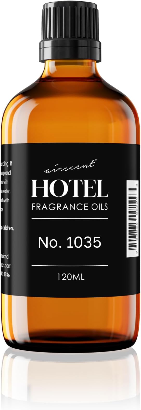 AirScent Hotel Diffuser Oil No. 1035 Inspired by Gramercy Park's Cade 26 Blend - Fragrance Oil for Ultrasonic and Waterless Diffusers and Crafting - 120 mL, 4 fl oz Glass Bottle with Dropper