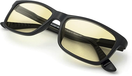 J+S Vision Blue Light Blocking Glasses for Men Women | Computer Gaming Work| Anti Strain Fatigue UV Glare | Medium-Small Fit
