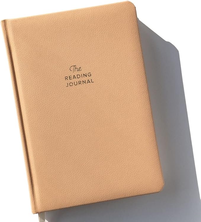 KUNITSA CO. Reading Journal for Avid Readers (104 reviews). Gift for Book Lovers. Review and Track Your Reading (Latte, Avid Reader Edition)