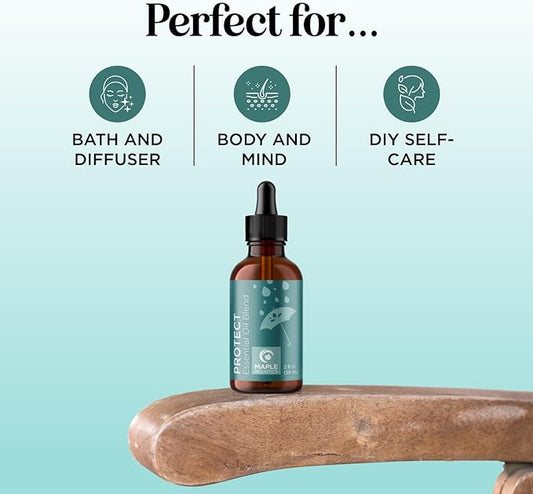 Thieves Myth Pure Essential Oil Blend - Purification Essential Oil Blend for Diffuser of Undiluted Cinnamon Eucalyptus Lemon Rosemary and Clove - Cleansing Aromatherapy Diffuser Oil 2oz