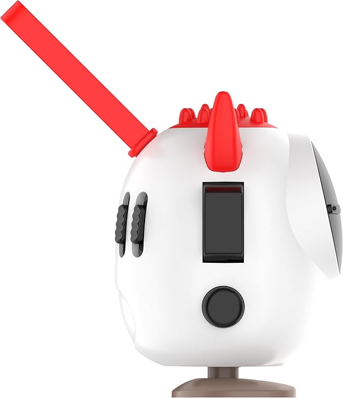 Fidget Toy Cubes with Cute Ears - Stress Relief for All Ages, Ideal for Office, School, and Home (Red)