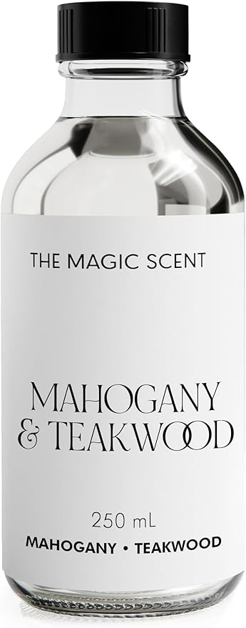 Mahogany & Teakwood Diffuser Oil - Hotel & Home Luxury Scents Inspired by Abercrombie & Fitch - Diffuser Oil Scents for Home Designed for Use in All Diffusers - 8.5 fl oz, 250 mL