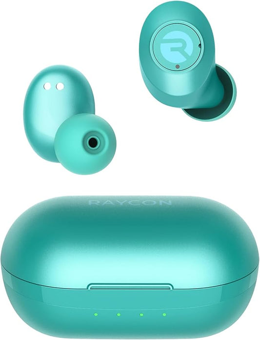Raycon Everyday Earbuds Classic Bluetooth Wireless with Microphone - Stereo Sound, Active Noise Canceling, in-Ear Bluetooth Headset True Wireless Earbuds 32 Hours Playtime (Mint)