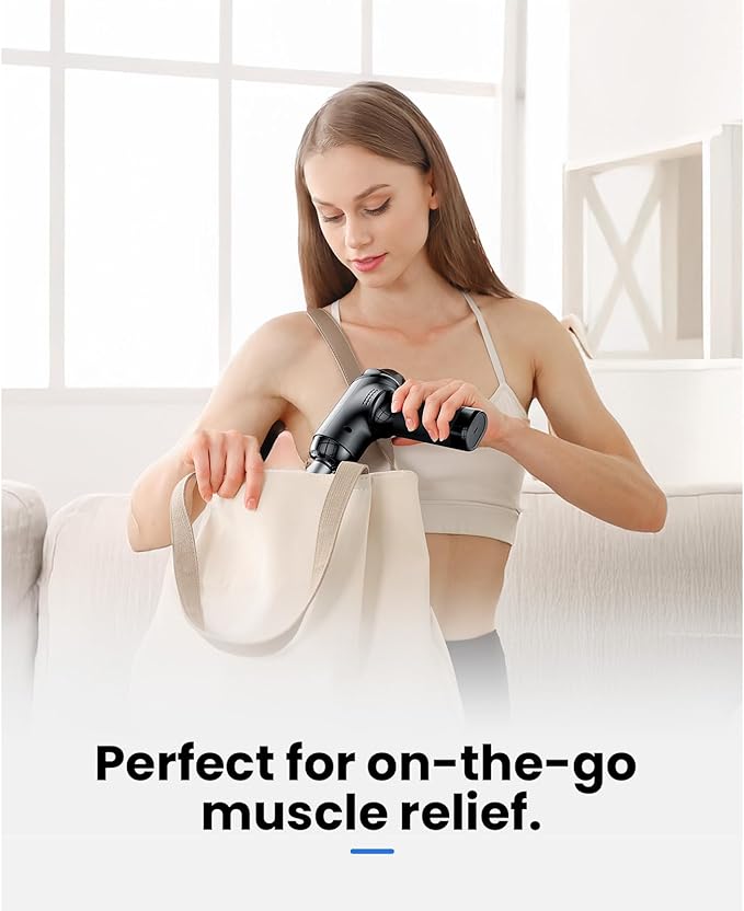 BOB AND BRAD T2 Max Massage Gun Deep Tissue with Metal Head, Professional Muscle Massage Gun Portable Percussion Electric Massager for Athletes for Home Gym Pain Relief