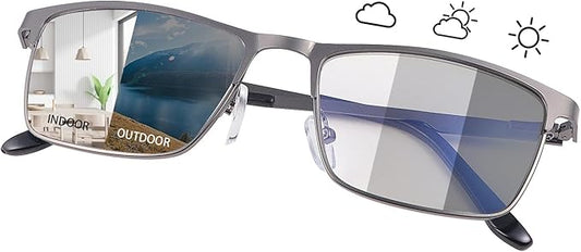 Blue Light Blocking Glasses UV400 Anti Eyestrain Computer Gaming Blue Light Screen Blocker Metal Eyewear for Men Women