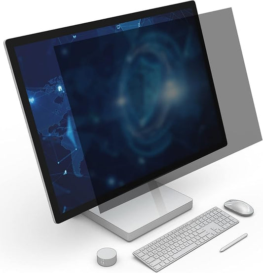 Privacy Screen Filter - 24 Inch Computer Monitor Privacy Shield Film for 23.6" 23.8" Monitor - Anti Glare Screen Cover, Blue Screen Protector for Eyes - 16:9 Hanging Film Shield