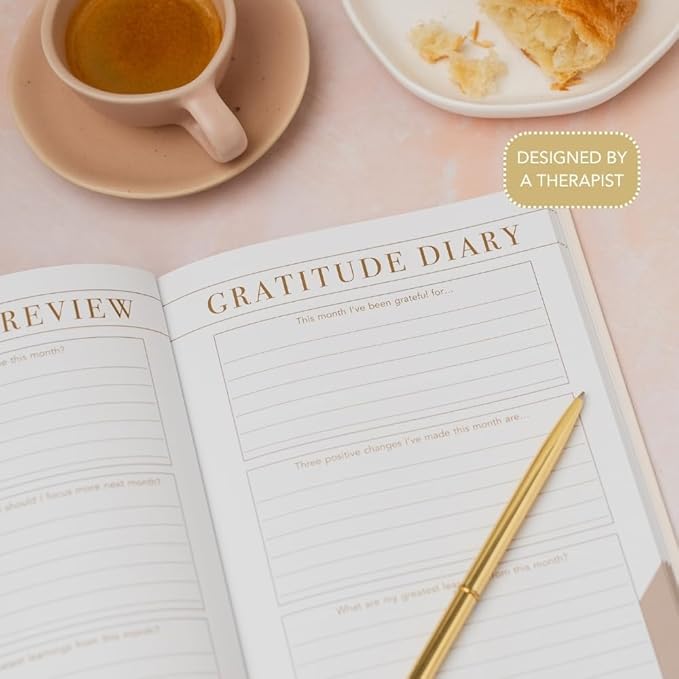Undated 3-Month Morning Notes Journal - A5 Daily Planner Notebook with Daily Prompts & Mindfulness Exercises - Wellness, Self-Care Journal - Motivational Notebook