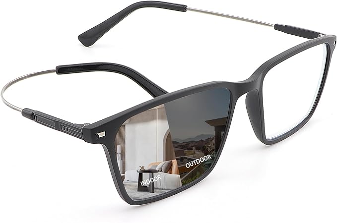 YIMI Photochromic Blue Light Blocking Glasses UV Protection Anti Eyestrain Computer Gaming Blue Light Screen Blocker Glasses Anti Glare Shade Lightweight Eyewear for Men and Women