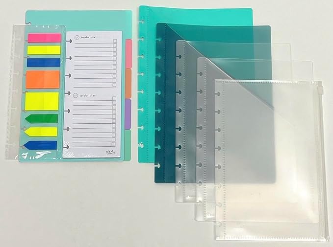 Talia Discbound Notebook Refills (Accessory Kit (Pastel Dividers), Junior (5.5in x 8.5in))