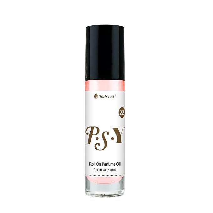 Well's Oil Roll-On Perfume Oil (P.S.Y) | Sweet & Fruity Notes | Long-Lasting | Paraben-Free | 0.33 Fl Oz / 10 ml