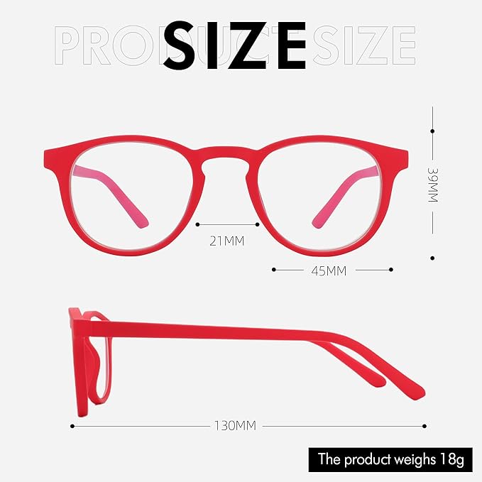 ZENOTTIC Kids Blue Light Blocking Glasses Anti Glare Lens Lightweight Frame Computer Eyeglasses for Boys and Girls