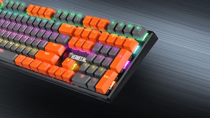 GAMDIAS Hermes M5A Mechanical Gaming Keyboard, Multi-Colored LED Effect and N-Key Rollover (Hermes M5A), Black