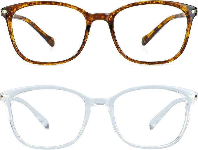LifeArt Blue Light Blocking Glasses, Anti Eyestrain, Computer Reading Glasses,TV Glasses for Men and Women