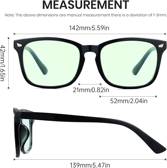 Cyxus Blue Light Glasses for Men Women Reduce Eye Strain UV Blocking for Computer Screen 8082
