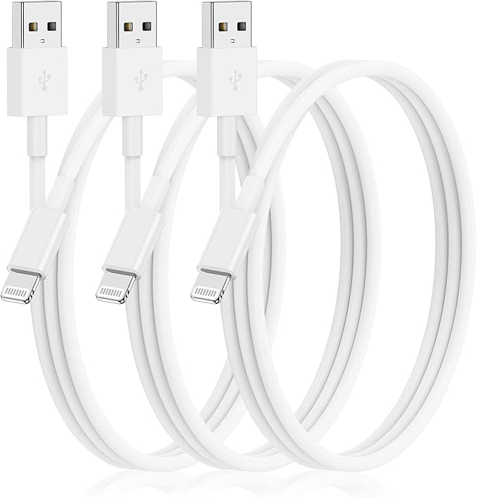 3Pack for [Apple MFi Certified] iPhone Charging Cable 3Feet-Lightning to USB Cable Wire - 3 Foot iPhone USB Charger Cords for Appe iPhone 14 13 12Pro/Pro Max/Xs Max XR X 8 7 6 5 Plus SE