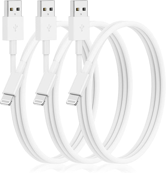 3Pack for [Apple MFi Certified] iPhone Charging Cable 3Feet-Lightning to USB Cable Wire - 3 Foot iPhone USB Charger Cords for Appe iPhone 14 13 12Pro/Pro Max/Xs Max XR X 8 7 6 5 Plus SE
