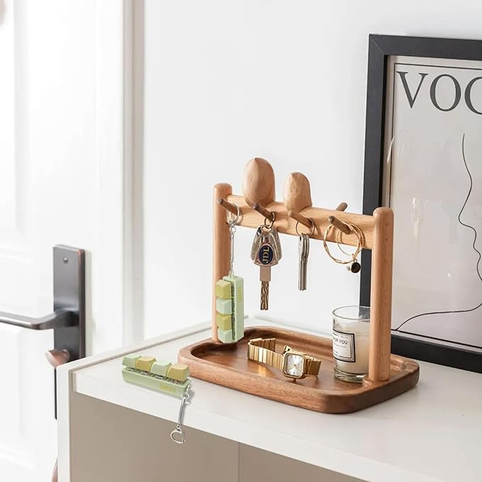 Keyboard Fidget Toy, Finger Fidget Clicker Keychain Accessories Autism Sensory Toys Stress Relief for Adults (Green & Yellow)