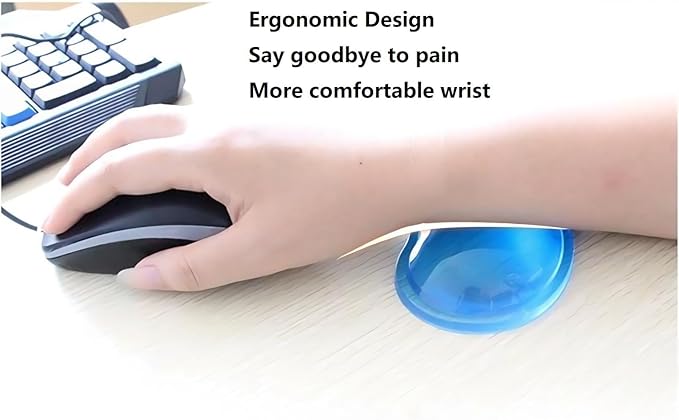 Ergonomic Gel Wrist Rest Pad for Mouse, Computer Mouse Wrist Support for Arm Pain Relief, Heart-Shaped Cute Hand Wrist Cushion for Home and Office Working Gaming Anti-Fatigu