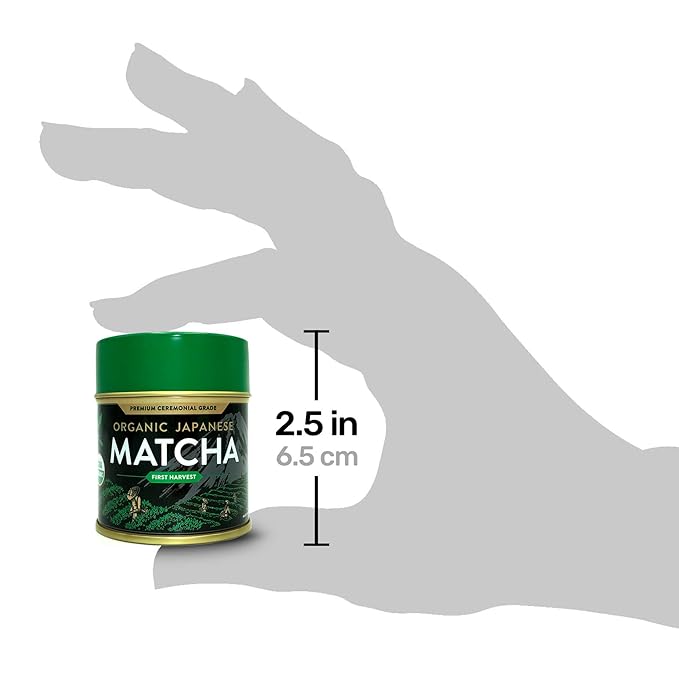 AprikaLife Organic Matcha Powder, USDA & JAS Certified, No Sugar Added, Authentic Japanese Ceremonial Grade Matcha Green Tea Powder, 1.05 oz/30g