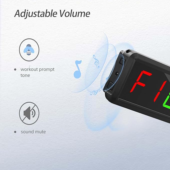 Gym Interval Timer, 12" Digital Wall Alarm Clock Timer for Interval Workout with Countdown/Up Stopwatch, Tabata EMOM Remote Control for Home Gym Boxing MMA Fitness