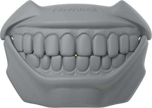 for AirPods Pro 2nd Generation Case, Unique Funny Teeth Design, Soft Silicone Shell, Compatible with Wireless Charging (Rock Gray)