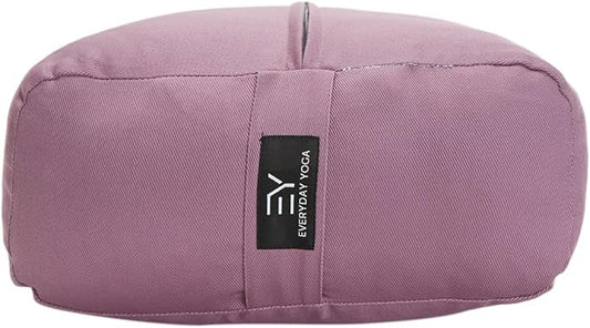 Everyday Yoga Premium Bolster, Meditation Pillow, Super Soft & Lightweight with Carry Handle - Firm Support for Restorative Yoga, Multi-color