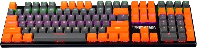 GAMDIAS Hermes M5A Mechanical Gaming Keyboard, Multi-Colored LED Effect and N-Key Rollover (Hermes M5A), Black