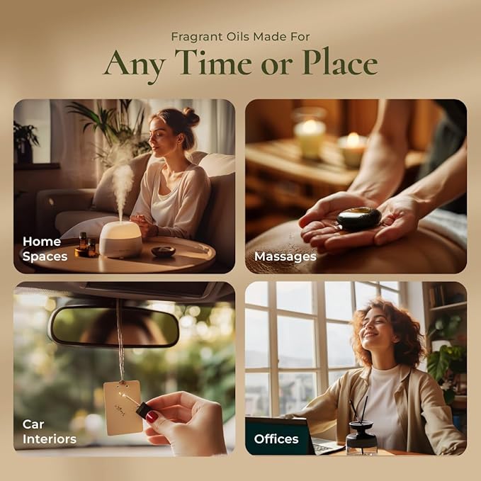 Gya Labs Signature Essential Oil for Skin – Set – Premium Grade Essential Oils for Diffuser, Aromatherapy, Hair Care, Skin Care, Body, Massage & DIY Candle Making Scents