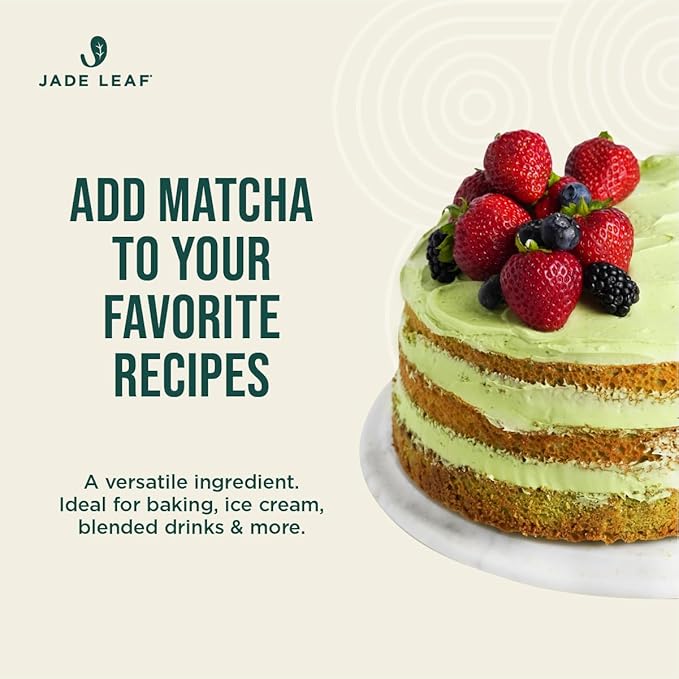 Jade Leaf Matcha Organic Culinary Grade Matcha Powder - Premium Second Harvest - Authentic Japanese Origin (3.53 Ounce Resealable Pouch)