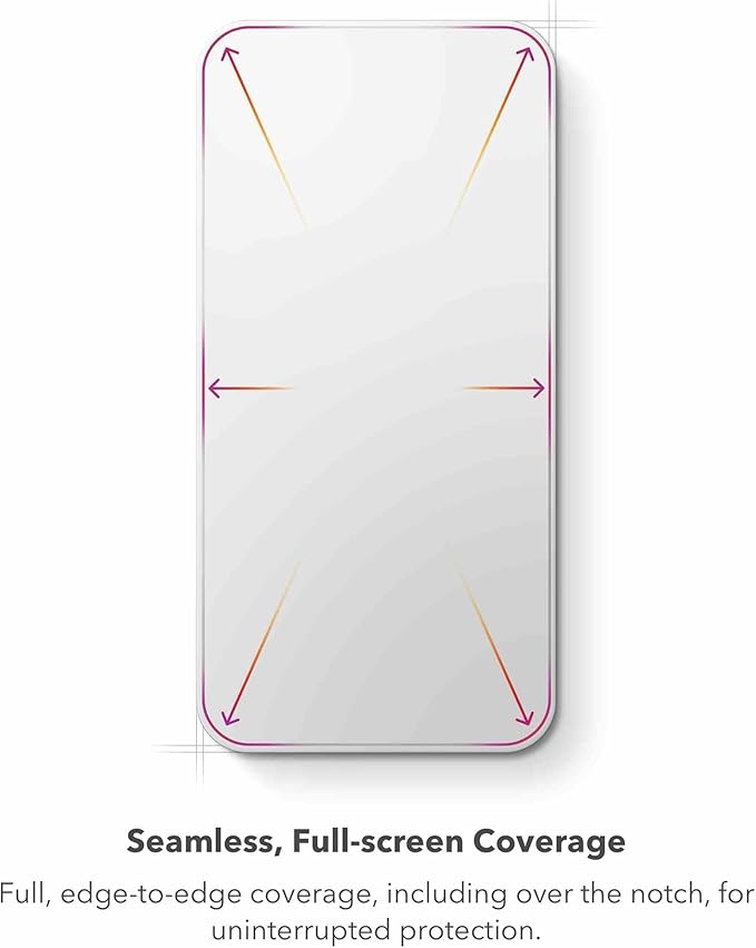 ZAGG XTR3 iPhone 15 Pro Screen Protector - Glass, Blue-Light Filtration, 10X Stronger, Edge-to-Edge Protection, Scratch & Smudge-Resistant Surface, InvisibleShield, Easy to Install