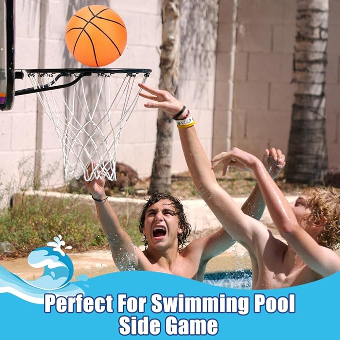 5 Inch Foam Mini Basketball Toy Balls for Indoor Mini Hoops Set, Soft Squishy Quiet Basketball| Toddler Balls, Swimming Pool Beach Pool Balls Sport Gift for Adults & Kids Sensory Stress Ball(3 Pack)