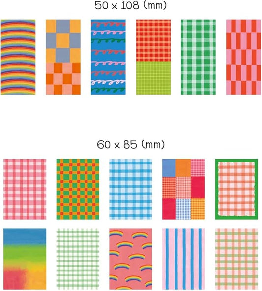 Monolike Unmatched Friends Sticker Pack Pattern Series.2 (102Pcs) - Variety Pack, Journal, Scrapbook, Waterproof, Fancy Sticker