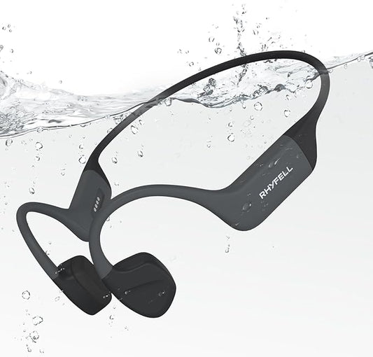 Swimming Headphones, Open-Ear Bone Conduction Headphones, 32G Memory, Bluetooth 5.4, Liquid Silicone, IP68 Waterproof for Swimming, Running, Fitness, Cycling