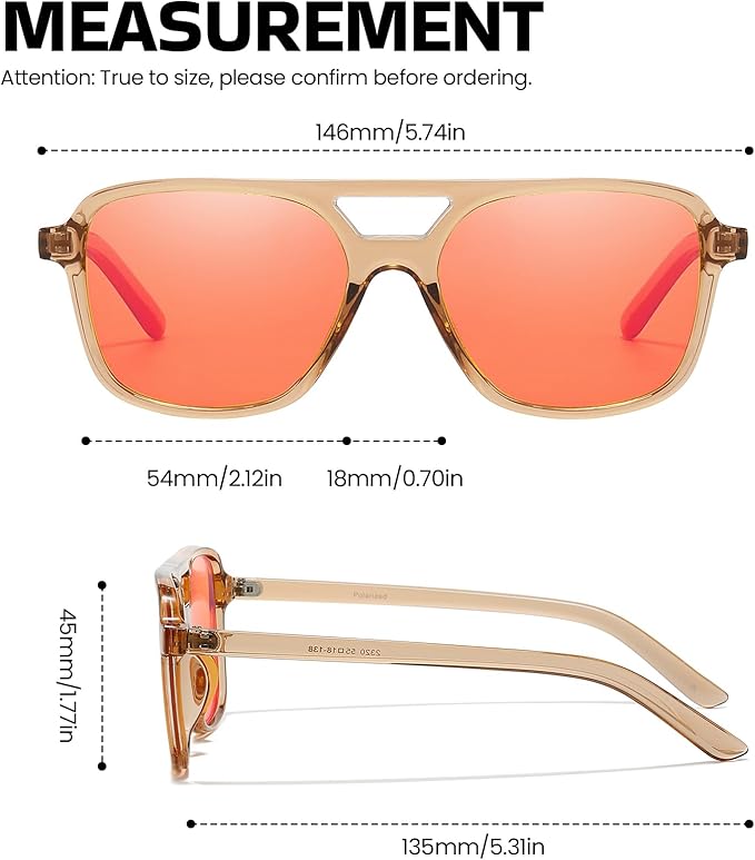 SODQW Gaming Blue Light Blocking Glasses for Men Women Reduce Eyestrain Orange Aviator Eyeglasses for Computer TV