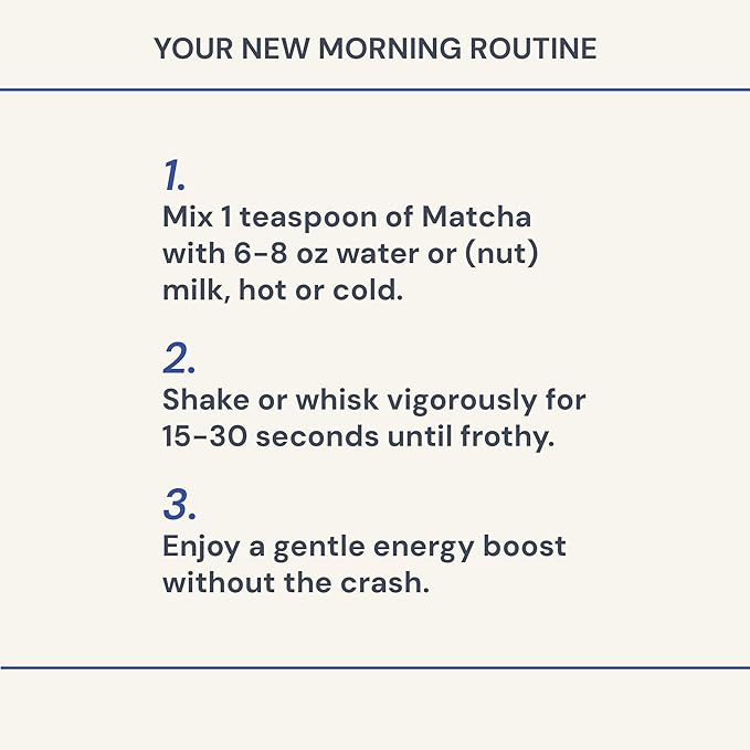 Blueprint Bryan Johnson Matcha Powder – Ceremonial Grade Japanese Matcha – Green Tea for Energy & Focus – Natural Caffeine, Antioxidant-Rich – 30mg L-Theanine- 30 Servings