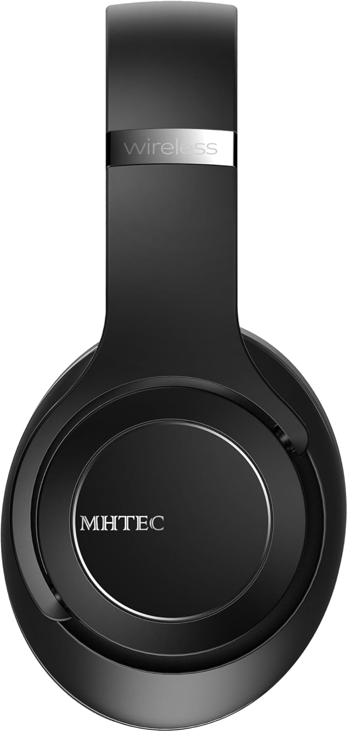 Bluetooth Headphones Over Ear, 90 Hours Playtime Wireless Headphone with 3 EQ Modes, Noise Isolating HiFi Stereo with Deep Bass, Microphone, Soft Earpads for Cellphone/PC