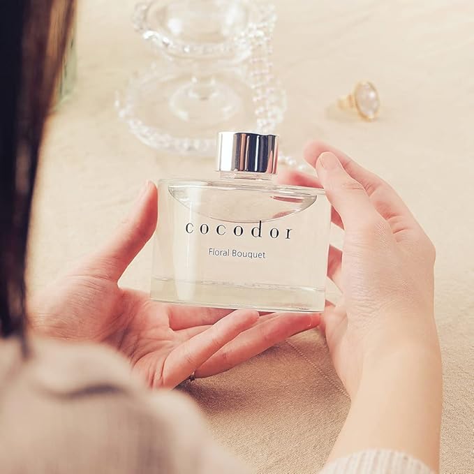 COCODOR Signature Reed Diffuser - Black Cherry / 6.7oz (200ml) / 2 Pack - Home & Office Decor, Fragrance Gifts